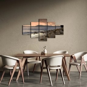Obraz - Morze i góry (125x70 cm)