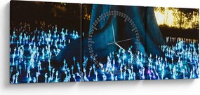 Obraz - Magiczne drzewo (z zegarem) (90x30 cm)