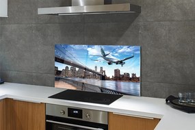 Panel nad Blat Kuchenny Samolot w Chmurach nad Miastem