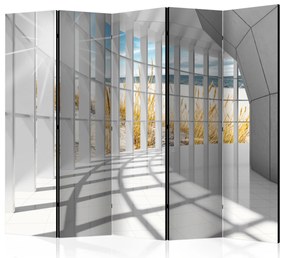 Parawan dwustronny 3D 225x172 cm 5-częściowy szary ARTGEIST B