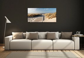 Foto obraz szklany Ścieżka na plaży