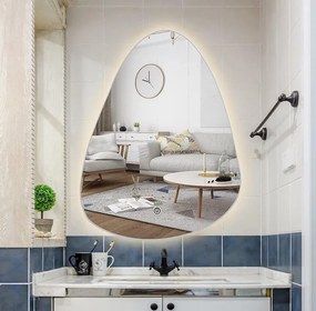 LUSTRO ŁEZKA LED 40x60 M-562 WŁĄCZNIK DOTYKOWY ŁAZIENKOWE Z PODŚWIETLENIEM