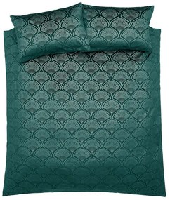 Zielona pościel dwuosobowa 200x200 cm Art Deco Pearl – Catherine Lansfield