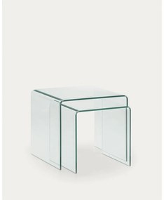 Szklane stoliki zestaw 3 szt. 50x50 cm Burano – Kave Home