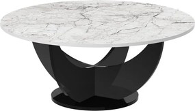 Okrągły stolik kawowy Capri 100 Hubertus marmur połysk