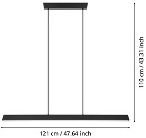 Inteligentna lampa wisząca LED 35 W SIMOLARIS-Z – EGLO