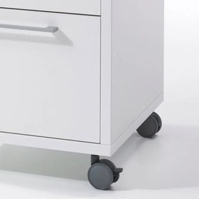 Kontenerek 4-szufladowy na kółkach Prima 4 biały