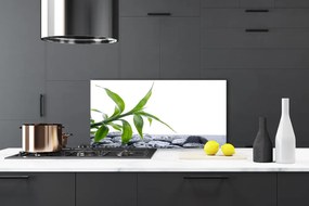 Panel nad blat kuchenny Harmonijne Połączenie Liści I Kamieni