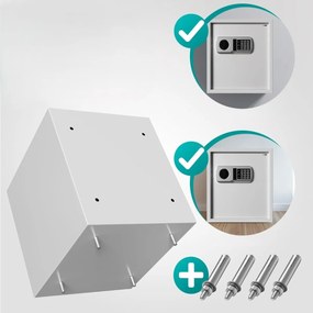 Deuba Elektroniczny sejf meblowy SECURITY, 35 x 40 x 40cm