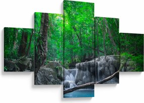 Obraz - Wodospad Erawan, Kanchanaburi, Tajlandia (125x70 cm)