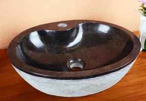 Umywalka z kamienia naturalnego DIVERO Venosa