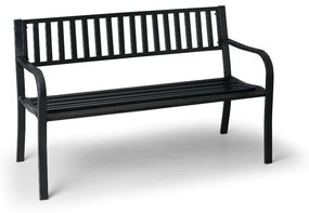 Metalowa ławka parkowa STRIP z oparciem 1+1 GRATIS, 1270 mm