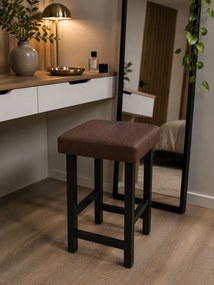Taboret Klasyk 45cm Stołek Loft Eko-skóra D2