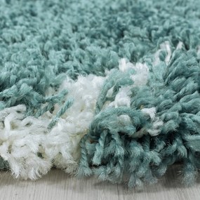 Dywan shaggy Alvor Romby niebieski 60 cm x 110 cm