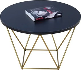 Stolik kawowy w stylu glamour czarny B4-L86