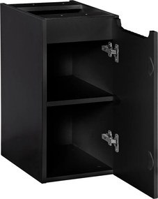Wisząca szafka łazienkowa podblatowa Nova 30 cm, czarny mat