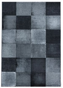 Dywan nowoczesny Costa Kwadraty szaro-czarne 160 cm x 230 cm