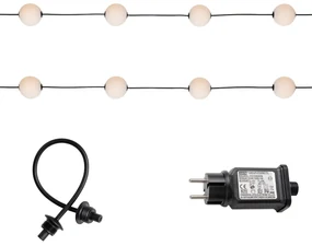 Zewnetrzna Nowoczesne lampki zewnętrzne na sznurze 16M z wbudowanymi LED 28 świateł - Malai Nowoczesny Oswietlenie zewnetrzne