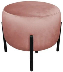 Pufa WILFRED MG VELVET różowa ATOS