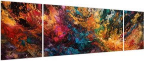 Obraz - Abstrakcja kolorów II. (170x50 cm)