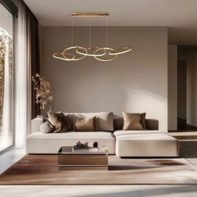 Lampa wisząca LED w kolorze złota Anneli – Candellux Lighting