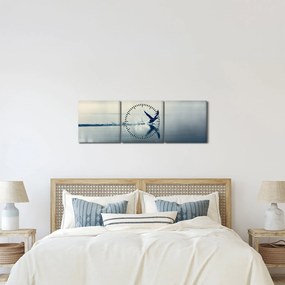 Obraz - Nury (z zegarem) (90x30 cm)