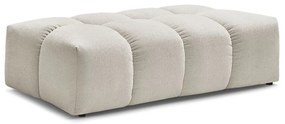 Beżowy podnóżek z materiału bouclé Everest – Bobochic Paris