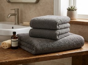 Ręcznik kąpielowy NORIELLE 70x140 cm ciemnoszary, 100% bawełna