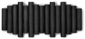 Czarny wieszak ścienny z drewna sosnowego Picket – Umbra