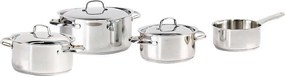 Zestaw garnków ze stali nierdzewnej 7 elementów COSY & TRENDY DAILY - Wszystkie rodzaje kuchenek, indukcja, piekarnik do 200°C