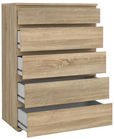Wysoka komoda w dekorze dębu 77x107 cm Nova – Tvilum