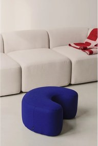 Niebieski wełniany puf Ü – noo.ma