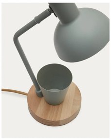 Miętowa lampa stołowa z metalowym kloszem (wys. 37 cm) Katia – Kave Home