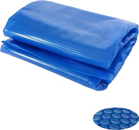 Pokrywa basenu,  owalna 7,31x3,65 m niebieska