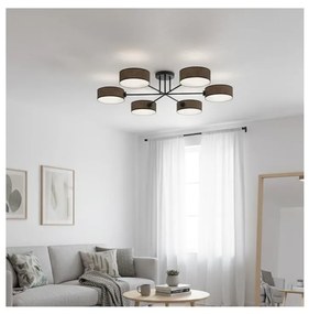 Przysufitowy żyrandol MAGA 6xE14/10W/230V brązowy