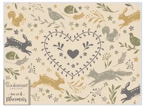 Zestaw 4 korkowych mat stołowych Cooksmart ® Woodland, 29x21 cm