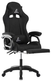 Czarny fotel gamingowy SNAKE