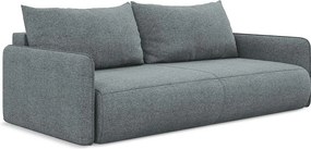 Kanapa 3-osobowa z funkcją spania - z tkaniny szenilowej - jeans - NANEA
