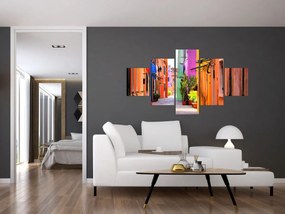 Obraz - Kolorowy dom w Burano, Wenecja (125x70 cm)