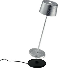 Lampa stołowa LED Olivia Pro Silver Leaf z możliwością ładowania i ściemniania