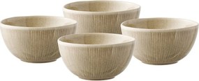 Beżowe kamionkowe miski na zupę zestaw 4 szt. 1 l – House Nordic