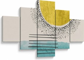 Obraz - Abstrakcyjny obraz plaży N⁰2 (125x70 cm)