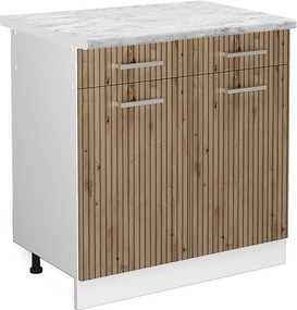 Szafka dolna do kuchni dąb rzemieślniczy 80x60x81.6 r-line