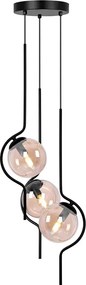 Bursztynowa lampa zwisająca kule - 14X A474 D7-P97