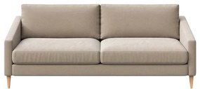 Beżowa aksamitna sofa 200 cm Karoto – Ame Yens