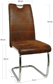 Krzeso ze sztucznej skóry Hallen