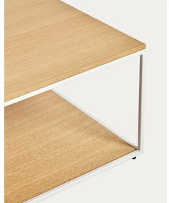 Stolik z blatem w dekorze dębu w jasnym naturalnym kolorze 60x110 cm Yoana – Kave Home