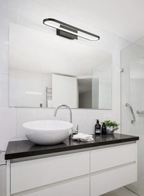 Kinkiet LED w kolorze matowej czerni (dł. 60 cm) Gianni – Trio