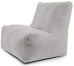 Jasnoszary worek do siedzenia z materiału bouclé Seat 100 Lounge – SLOWDOWN