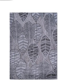 Dywan zewnętrzny Modena listki szare 160 cm x 230 cm